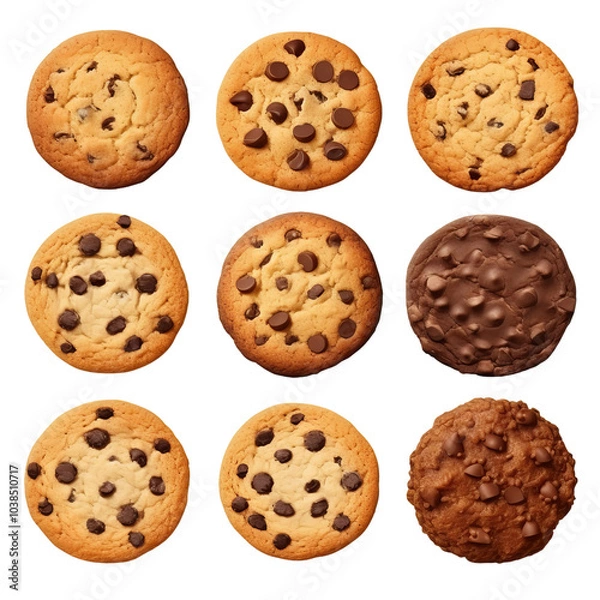 Fototapeta cookies isolated on white