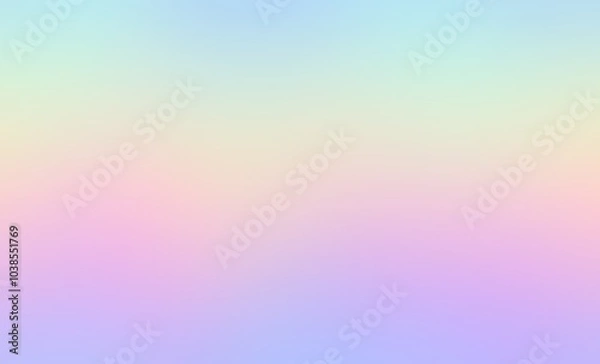 Fototapeta Spectrum light soft striped abstract illustration. Rainbow colors gradient pastel empty background.