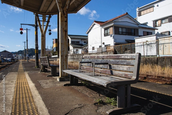 Fototapeta 日本の田舎の駅