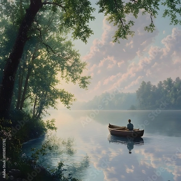 Obraz Tranquil Lake Escape