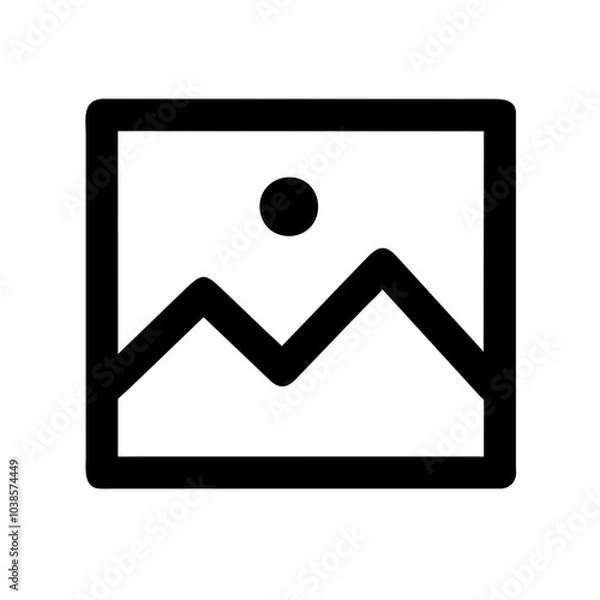 Fototapeta Icon representing images or graphics
