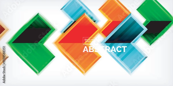 Fototapeta Arrow geometric abstract vector background. Vector Illustration For Wallpaper, Banner, Background, Card, Book Illustration, landing page