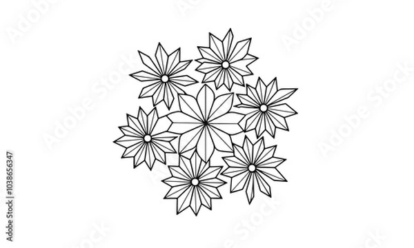 Obraz Creative And Abstract Mandala Design Template Layout