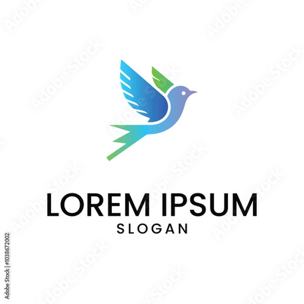 Obraz bird logo vector
