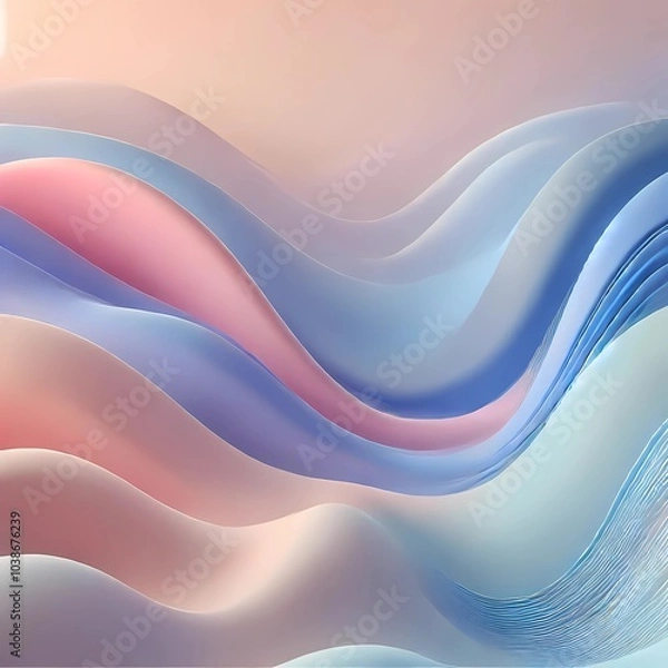 Fototapeta Peaceful Waves Backdrop