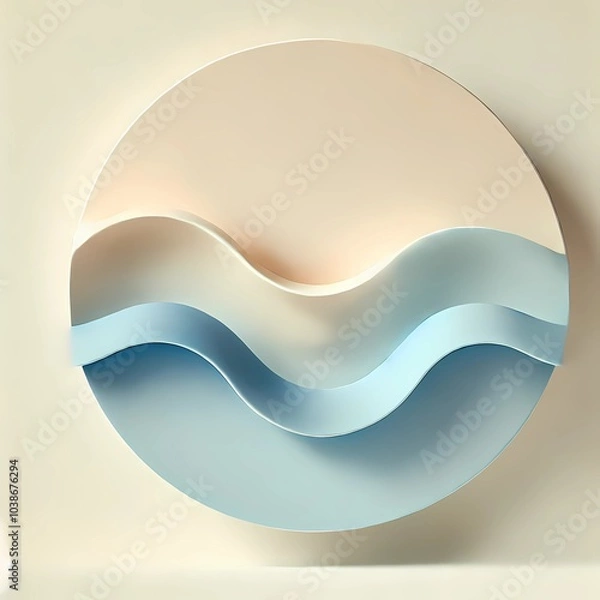 Fototapeta Calming Circle Wave