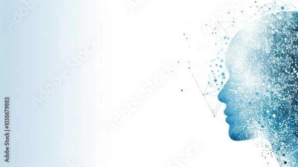 Fototapeta Digital Abstract Human Head