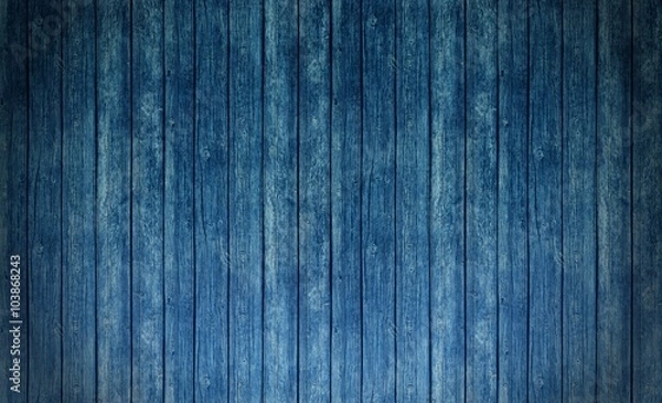 Obraz blue wood texture background