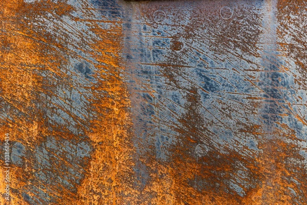 Fototapeta Weathered rusty metal texture background