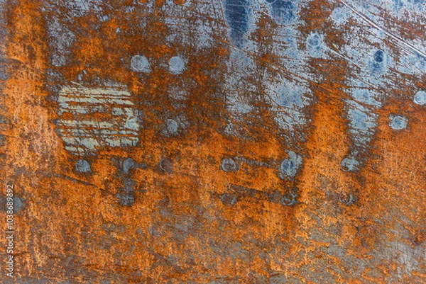 Obraz Weathered rusty metal texture background