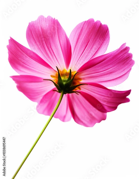 Obraz Beautiful pink cosmos in bottom view