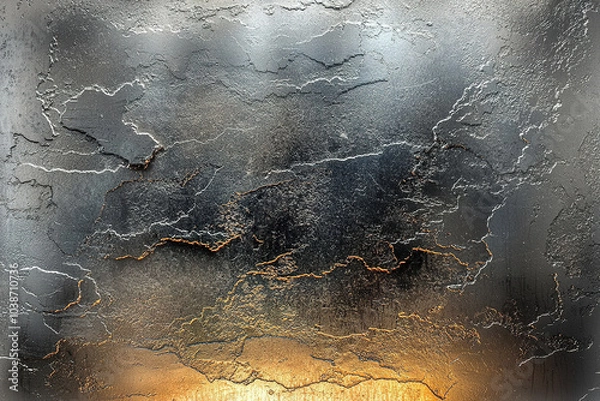 Fototapeta Metallic Surface Texture Photo. Generative AI