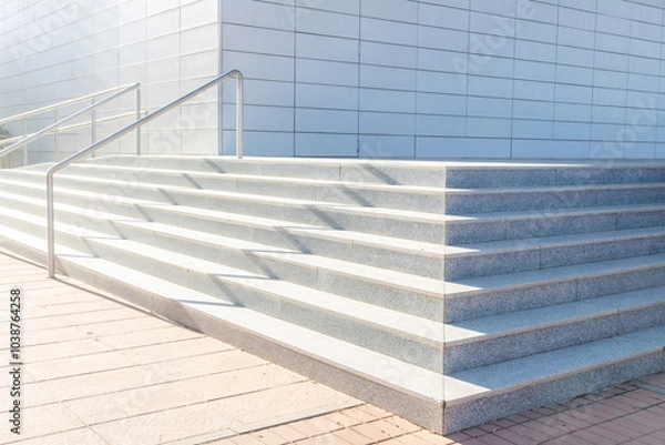Obraz Contemporary architecture. Stairway to the office.