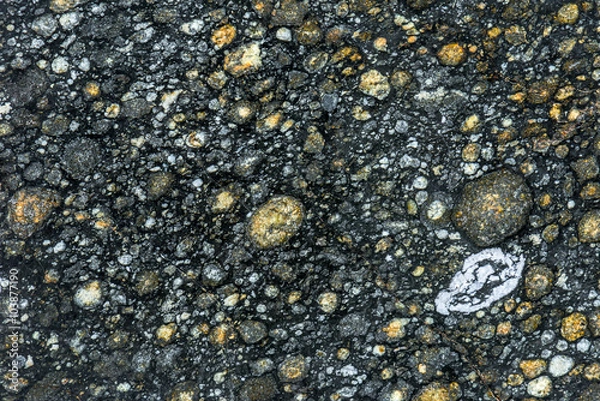 Fototapeta Meteorit kohliger Chondrit NWA 4446 carbonceous Chondrite Meteorite Hintergrund Background