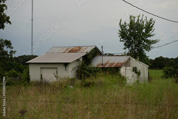 Obraz old wooden barn