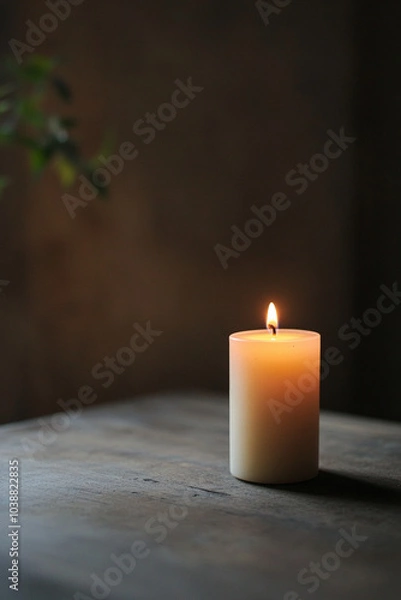 Obraz candle on the table