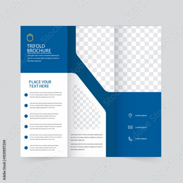 Fototapeta Brochure design. geometric abstract business brochure template.
