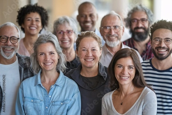 Obraz a diverse group of people, each representing different ethnicities