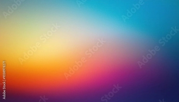 Fototapeta Colorful Gradient Background with Blurred Effect and Grain Noise for Art Design