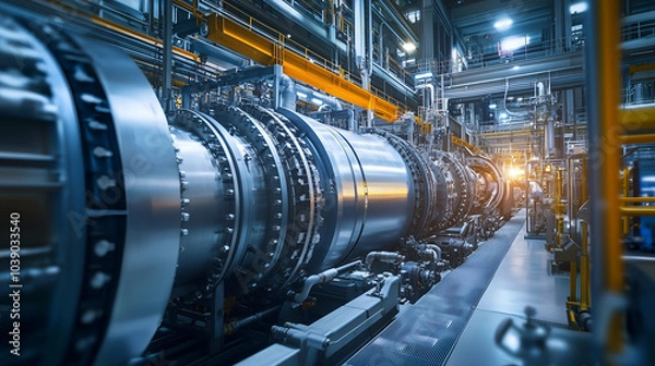 Fototapeta Advanced Small Modular Reactor with Compact Design, Clean Energy Technology, nuclear and Sustainable Power Generation Solutions