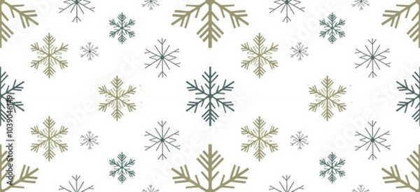 Obraz seamless snowflake