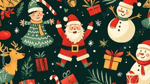 Obraz christmas tree background