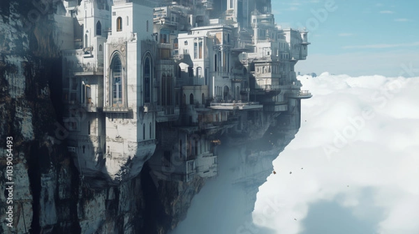 Obraz amazing building 3D surrealism background