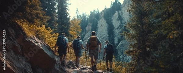 Obraz hiking in the mountains