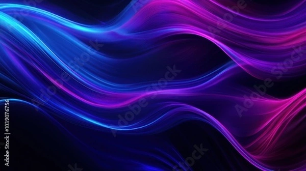 Fototapeta Abstract Neon Waves