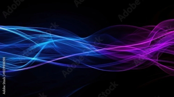 Fototapeta Abstract Blue and Purple Waves