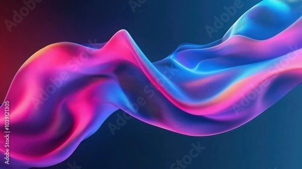 Fototapeta Abstract wave pattern with vibrant colors and fluid lines