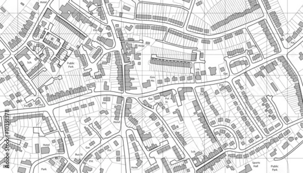 Fototapeta Mapa mieszkaniowa