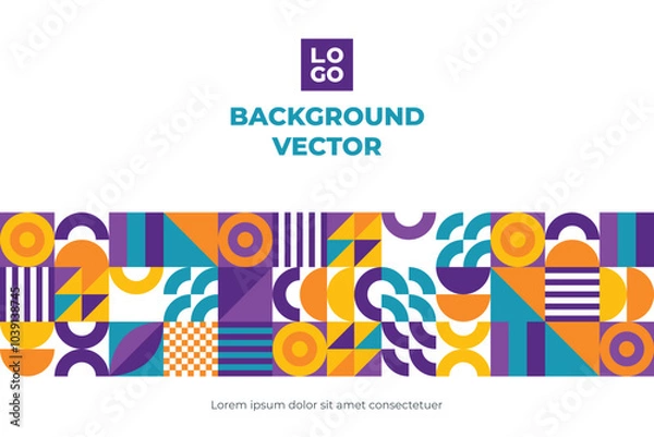Fototapeta colorful geometric; polygon shape; mosaic; polygonal; abstract geometric; pattern shape; background geometric; abstract polygon; geometric pattern; colorful shapes; abstract colorful; background