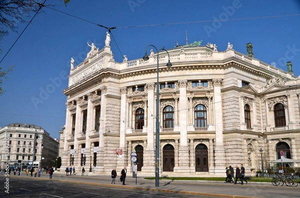 Fototapeta Historic Burgtheater (Imperial Court Theatre) in Vienna, Austria

