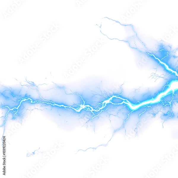 Obraz Electric blue lightning