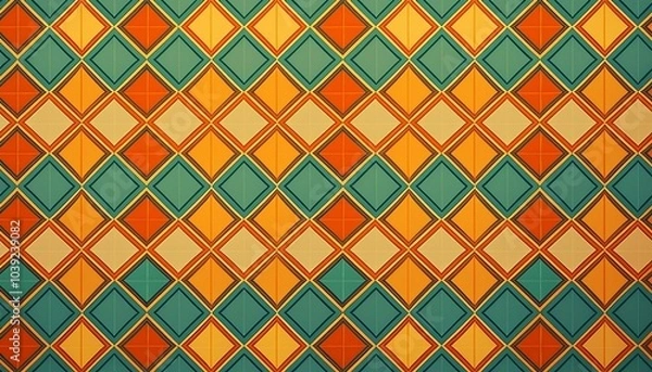 Fototapeta レトロな幾何学模様のパターンretro geometric pattern