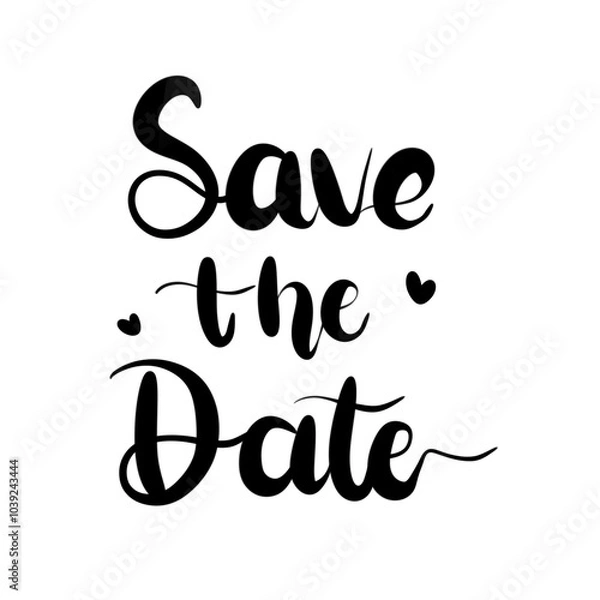Obraz Save the date lettering