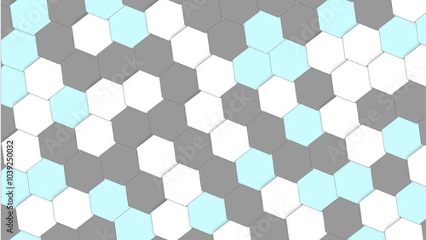Fototapeta Hexagon shape pattern background for web banner. Abstract technology or medical background with hexagons.