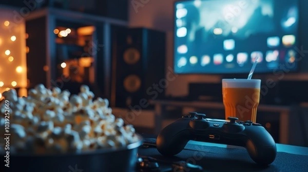 Fototapeta Game Night Setup