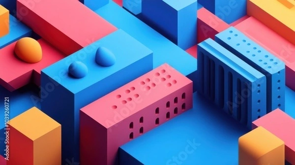 Obraz Dynamic Harmony: A Fusion of 2D and 3D Worlds