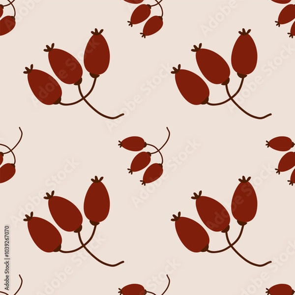 Fototapeta Autumn vector ilustration seamless patern.Great for textile,fabric,wrapping paper,and any print.