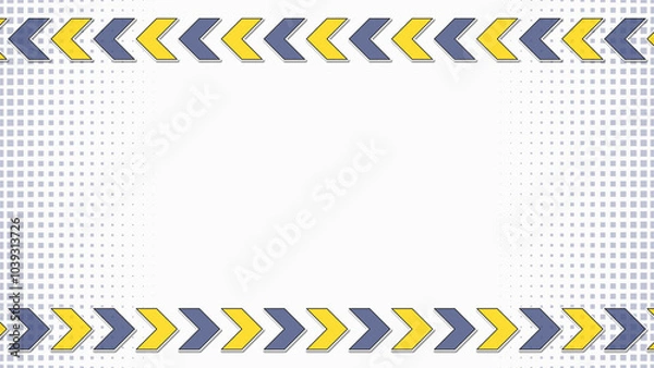 Fototapeta 上下に矢じるしが流れるイラスト　白背景