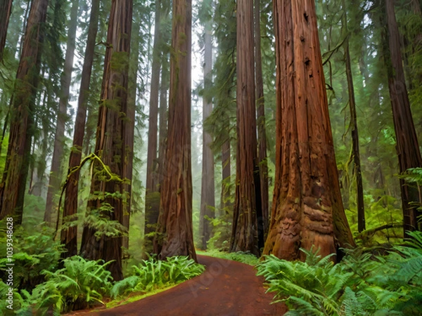 Fototapeta path in the forest