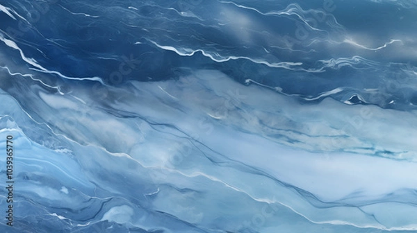 Obraz Blue Marble Abstract Background Wallpaper