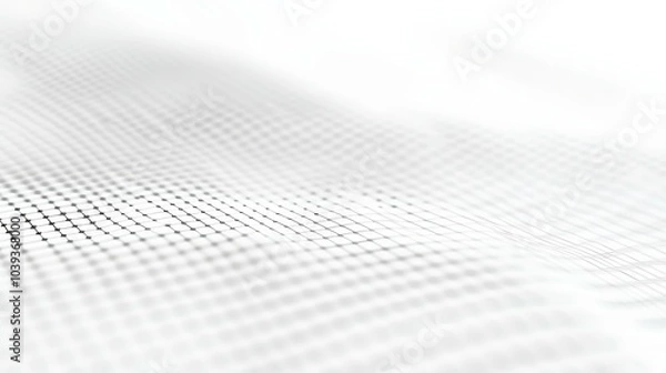 Obraz A crisp, white background with a delicate grid pattern, adding a touch of elegance without distraction