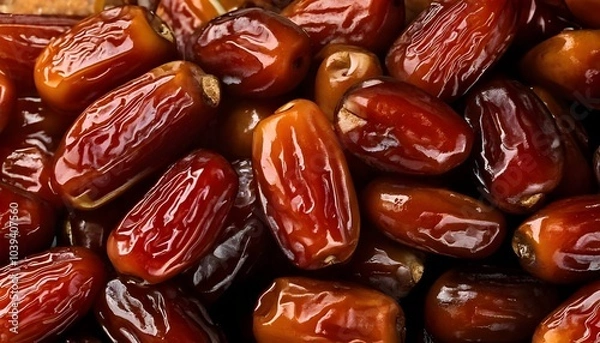 Fototapeta dried dates fruit background Fruit background of date, for date sellers, healthy date, healthcare concept, brown concept, top view