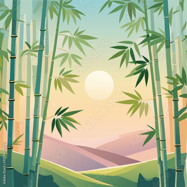 Fototapeta bamboo forest background
