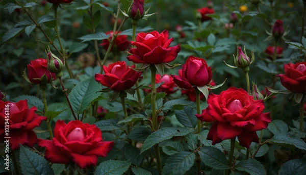 Fototapeta Gothic rose gardens