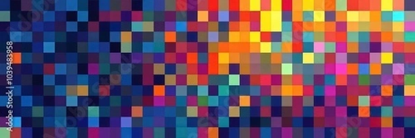 Fototapeta abstract background with squares