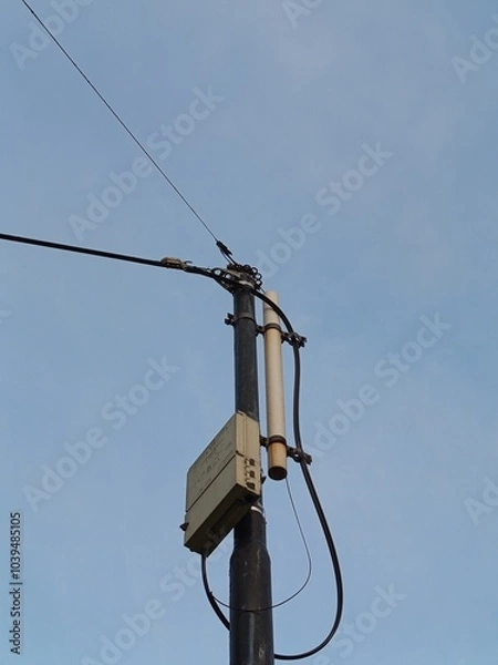 Fototapeta electric power pole